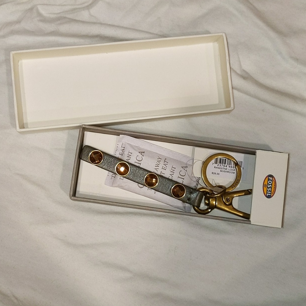 Fossil Rhinestone Keychain - Picture 2 of 3